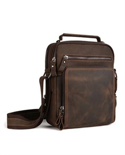 Men's Vintage Wild Horse Leath - Leather Backpack Vintage 评论和价格
