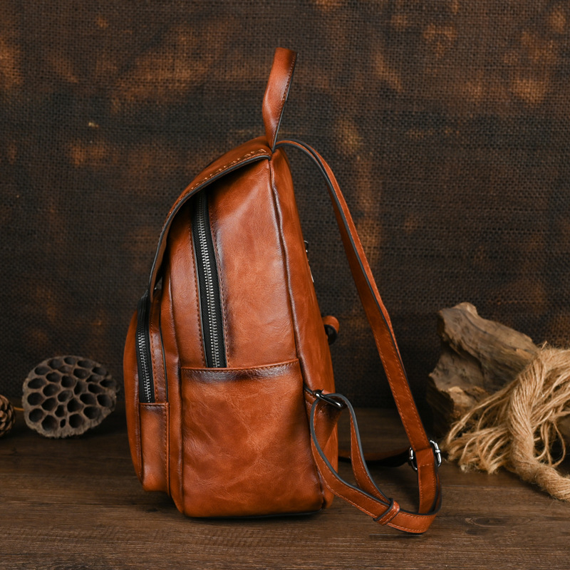 Johnature 2026 New Vintage Han - Leather Backpack Vintage 评论和价格